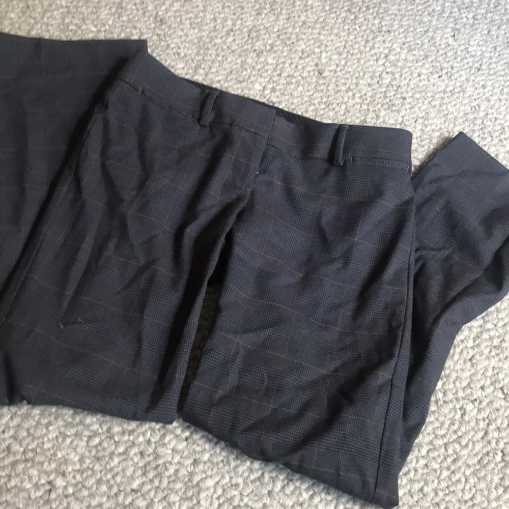 LOFT Plaid Bootcut Trousers